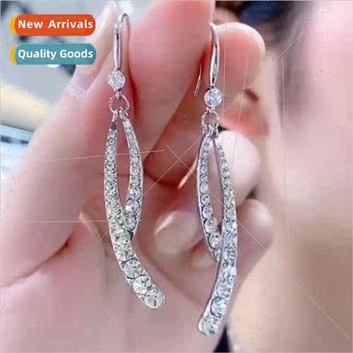 mple versatile thin earrings earrings female new tide full d