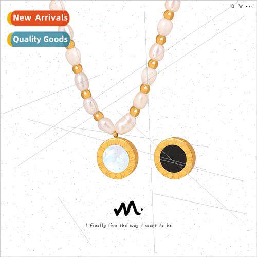 Korea small cute wind natural string chain tanium steel gold