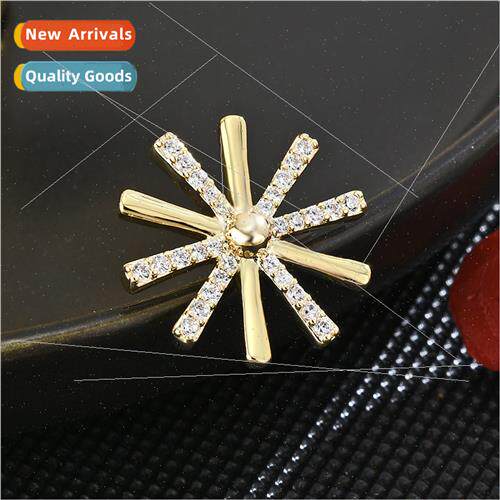 Su lapel pin upscale mini super flash snowflake brooch corsa