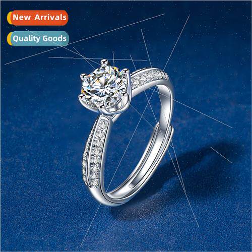 Europe half simulation moissane set diamond six claws diamon
