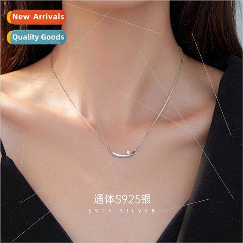 S925 silver Japan star moon necklace women niche fashion zir