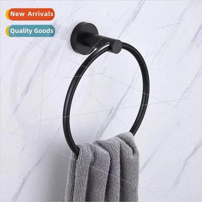 304 Bathroom Towel Ring Black Round Bathroom Towel Hanger Re