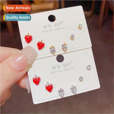 Mori sweet lovely oil drop zirconia strawberry combination e