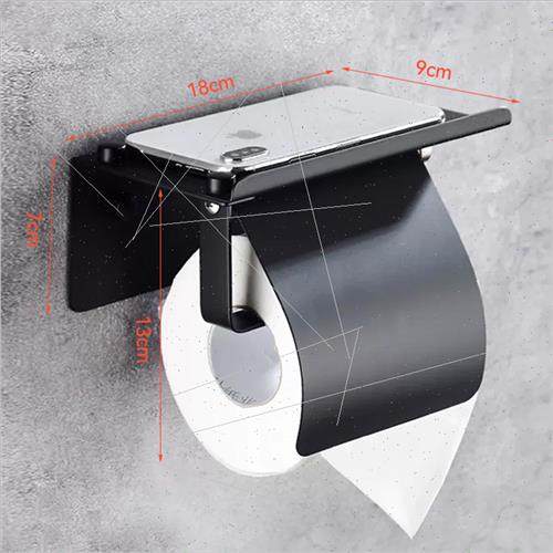 Roll paper holder 304 bathroom toilet paper box shelf wall m