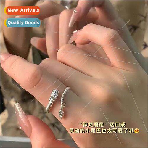 Dragon Tail ttle Dragon Ring Turns  Dragon Zodiac Open Rings