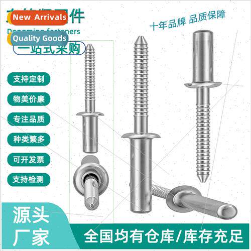 304 all stainless steel closed end flat round head blind riv