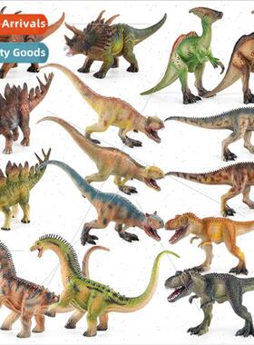 Jurassic solid Behemothosaurus Parasaurolophus model ornamen