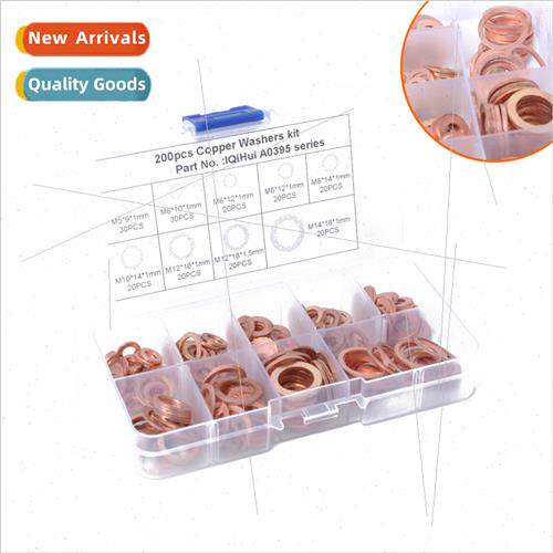 Copper gasket flat washer Round 1MM1.5MM thick purple copper