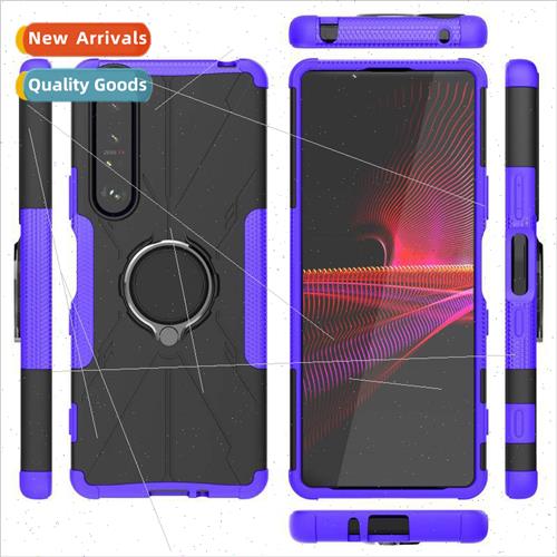 适用sony 1/5/10 iii mecha bear cell phone case anti-drop 360