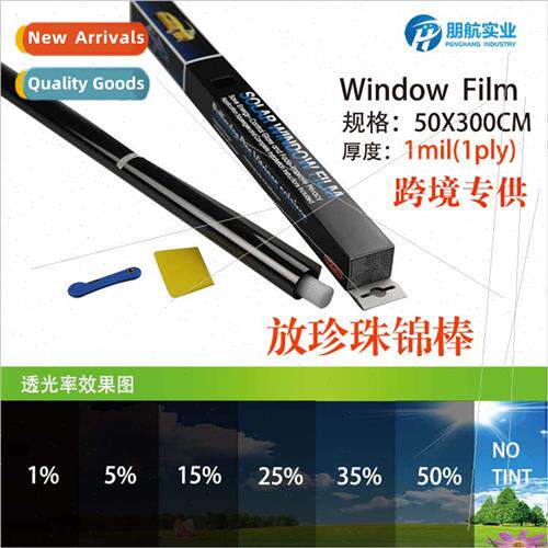 Sun film auto glass sunscreen heat  black window film rofilm