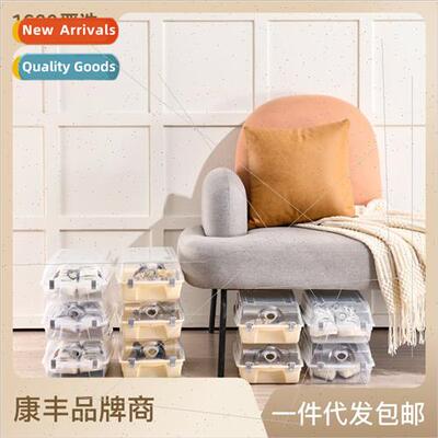 Stackable Transparent Shoe Box Drawer Closet Shoe Organizer