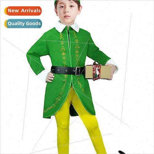 2023 New Christmas Costumes Kids Elf Costumes Boys Girls Cos