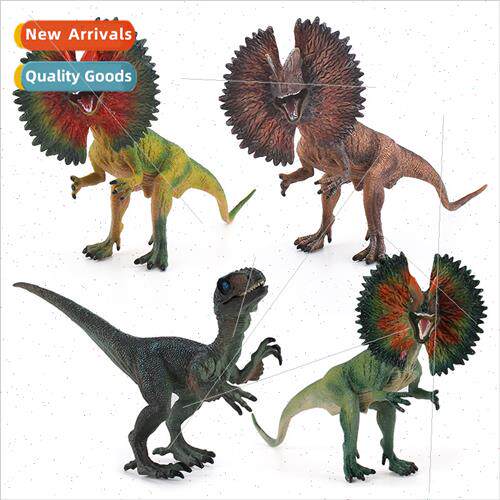 Jurassic solid animal model simulation double ridged dragon