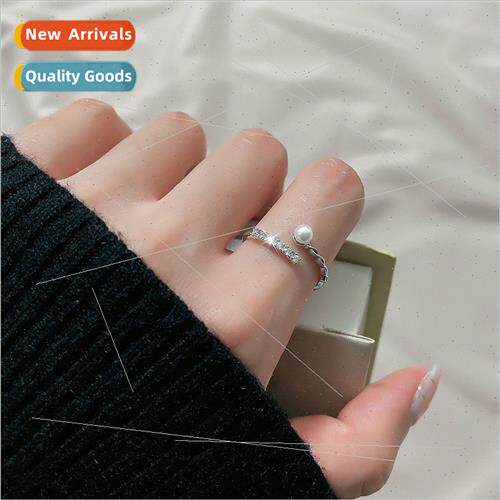 Ring Women mple Proposal  Fashion Korea Pearl Row Zirconia O