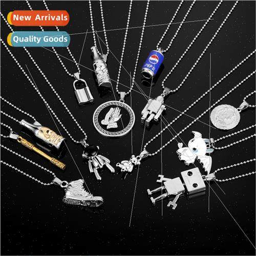 New wave stainless steel pendant fashion retro hip-hop neckl
