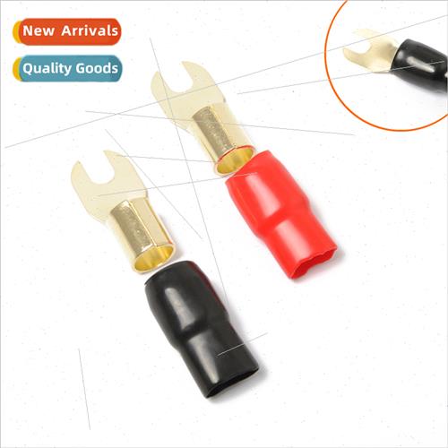 Car Audio Modification Fork Brass Terminal Block 0GA Set