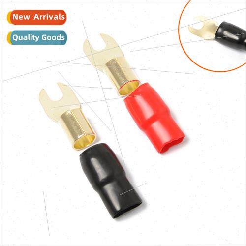 Car Audio Modification Fork Brass Terminal Block 0GA Set