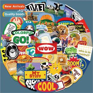 60 cool sweet Asian retro graffi stickers decorative laptop