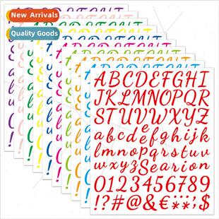 Handwrten floral vinyl vinyl 26 letters stickers numbers diy