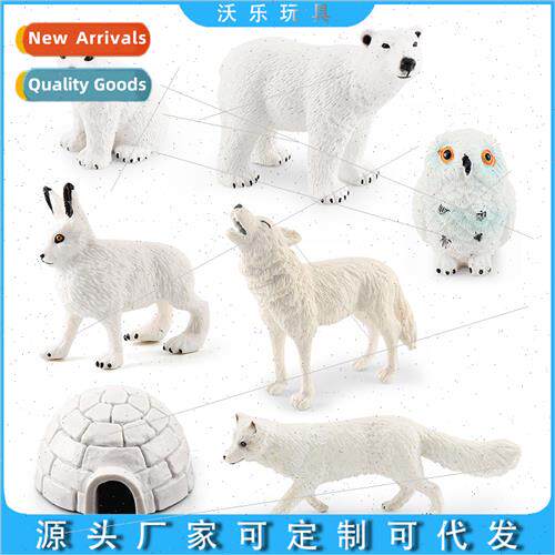 Polar Bear Whe Wolf Igloo Polar Wildlife Model Arctic Rabb W