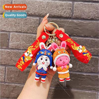 licone rabb key chain doll car charm bag small accessories p