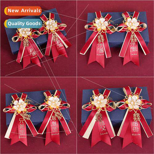 Bride Groom Wedding Corsage Pair Wedding Full Set Gold Corsa