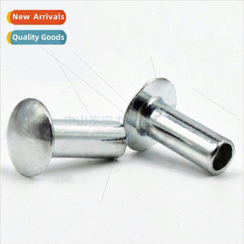 Galvanized GB873 large flat head semi-tubular iron rivets M4