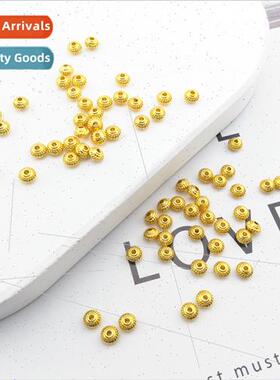 Gold-plated spacer spacer spacer loose beads material snowfl