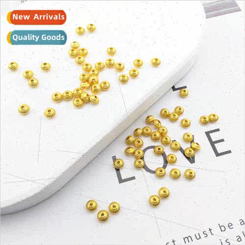Gold-plated spacer spacer spacer loose beads material snowfl