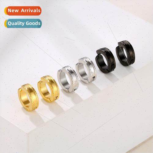 No ear holes earrings ear clip earrings tanium steel fake ea