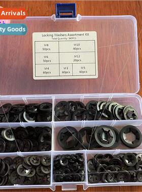 340PCS boxed 65Mn steel spring retaining ring bearing clamp