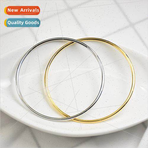 Tanium steel 2mm single coil glossy bracelet stainless steel