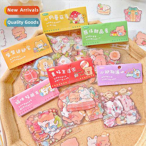 Adorable total pet stickers cute cartoon decoration handbook