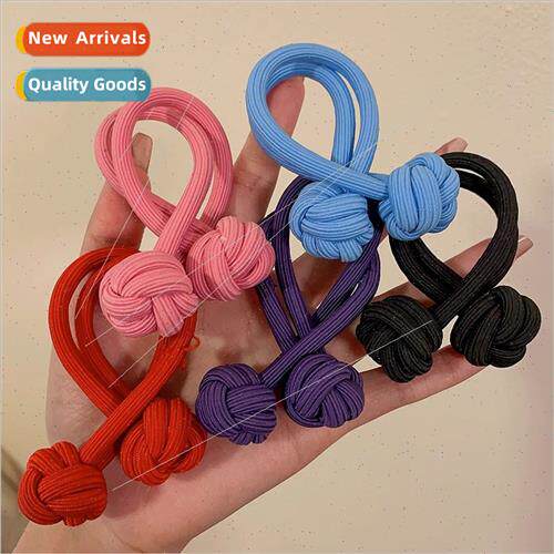 New knotted headbdopamine female tie hair circle leather bth