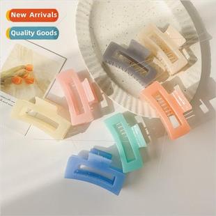 New ins jelly color square hair grip back head pills hair cl