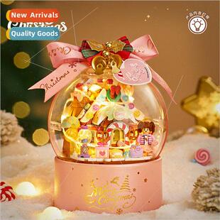 Building blocks Christmas e Santa Claus bobble ball puzzle a