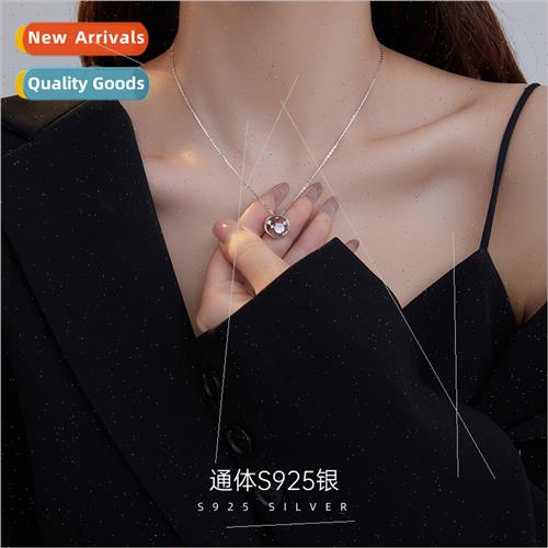 S925 lver Dipper Necklace Women Circle Zirconia che Hundred