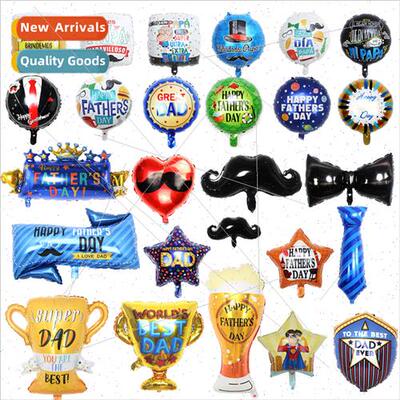 Blue Tie Black Bow Tie Aluminum Film Balloon Baby Baby Fathe