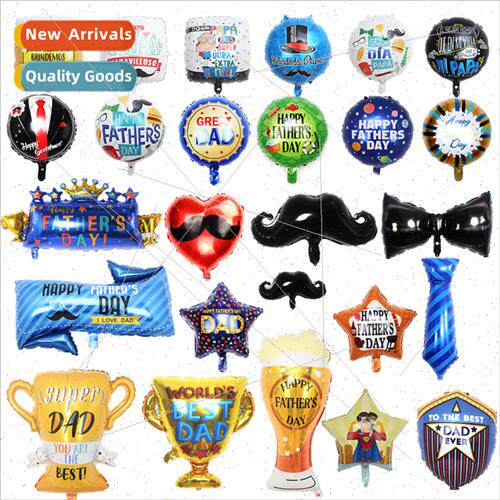 Blue Tie Black Bow Tie Aluminum Film Balloon Baby Baby Fathe