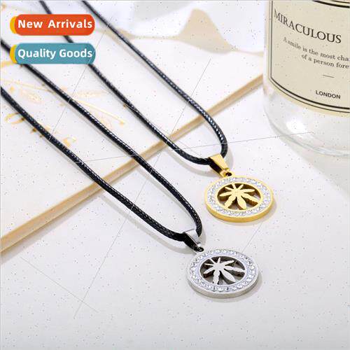 necklace to attract peach blossom tanium steel necklace men