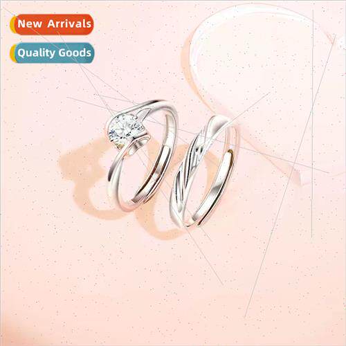 Heartbeat gnal Couple Rings Pair Female che fetime True Love
