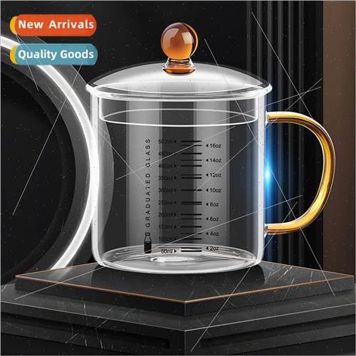 Milk Mug High Temperature Resistant Glass Measuring Cup Oatm