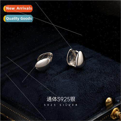 S925 silver retro water drop earrings earrings simple Korea
