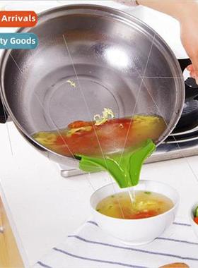 Kchenware pots pans round mouth edge deflector silicone liqu