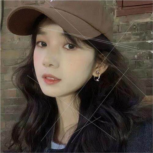 Retro chain lock asymmetric earrings simple jewelry 2022 new