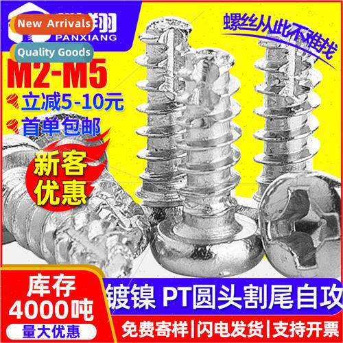 PT Iron round head cut tail tapping screws Phillips pan head