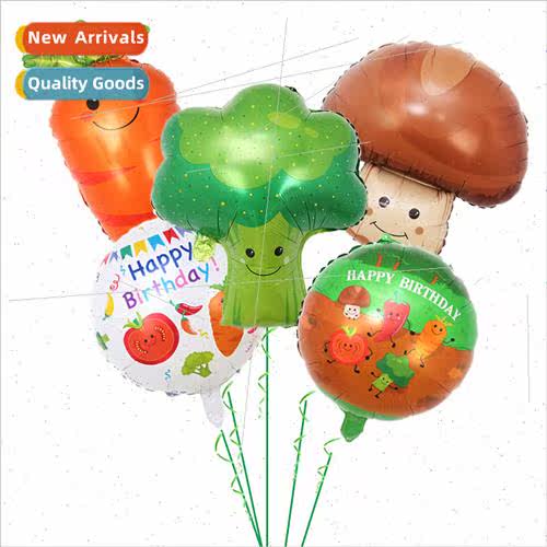 Cartoon modeling fru vegetable package balloon potato brocco