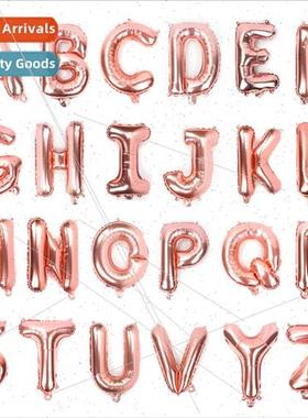 16 inch fat thin English letters A-Z aluminum foil balloon r