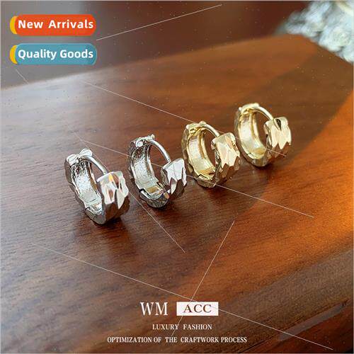 Electroplated geometric circle earrings Korea ins earrings f