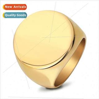 Europe Stainless Steel Glossy Laserable  Ring 22MM Round Glo